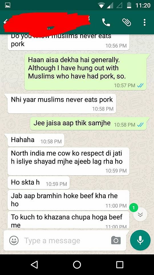 ‘How can a Hindu  consume beef?’ Bhakt asks this Bramhin law student. Her answer will leave you in awe.