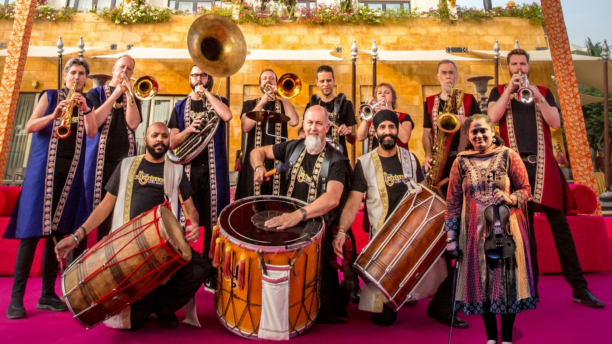 Bollywood Brass Band’s most recent album <i>Carnatic Connection</i> is a fusion of Bollywood and Carnatic filmi sounds. (Photo Courtesy: Bollywood Brass Band)