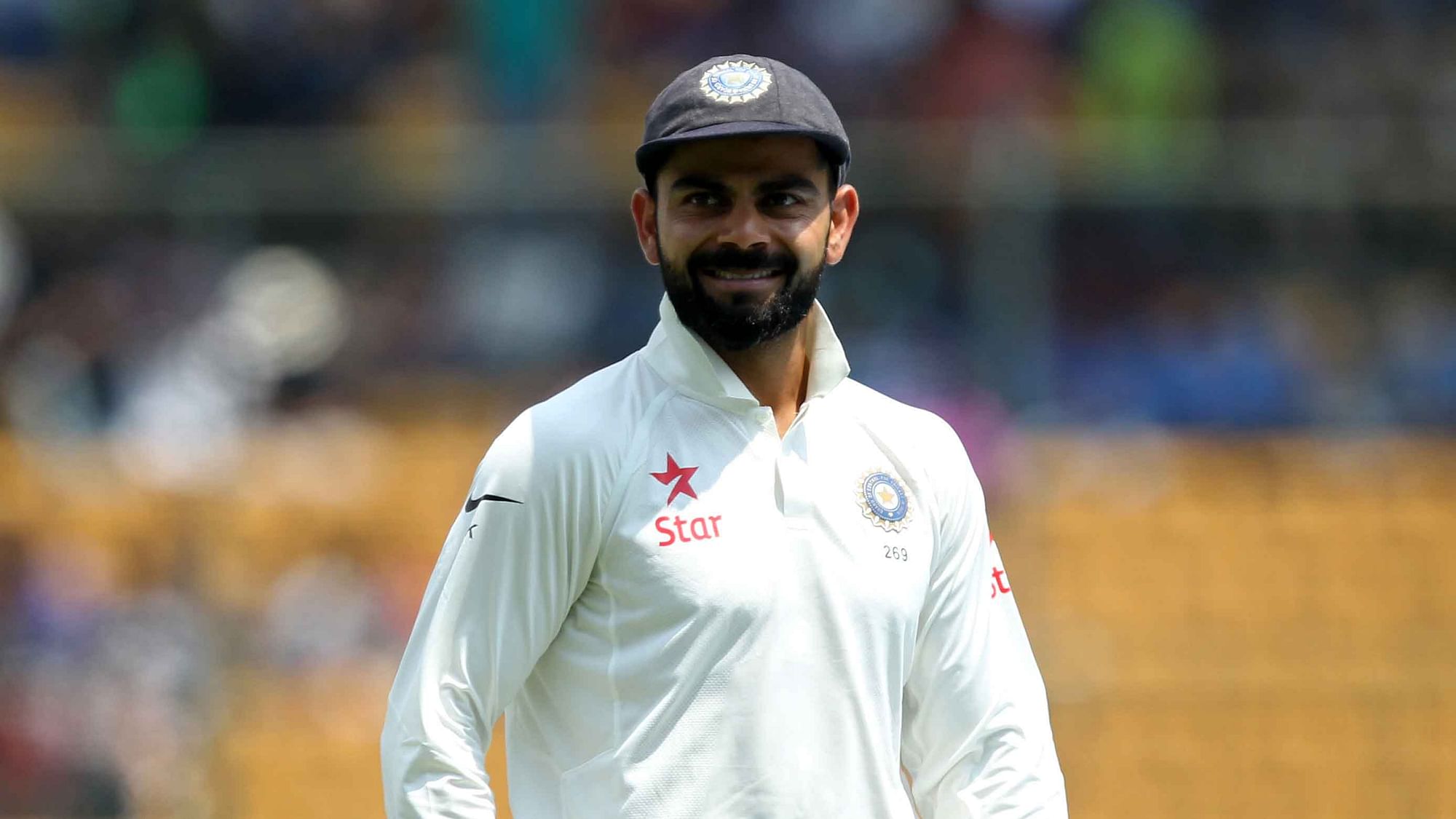 Virat Kohli captain of India during day two of the second test match between India and Australia. (Photo: BCCI)