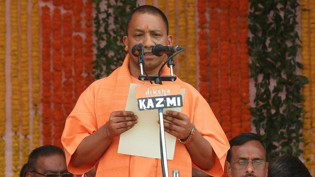 BJP leader Yogi Adityanath took the oath as the new Chief Minister of Uttar Pradesh in Lucknow on Sunday. (Photo: Reuters)