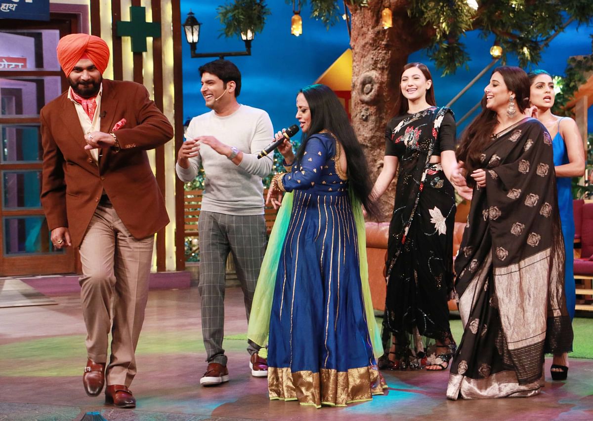 Watch how the stunning and multi-faceted Vidya Balan and Gauhar Khan promote ‘Begum Jaan’ on The Kapil Sharma Show. 