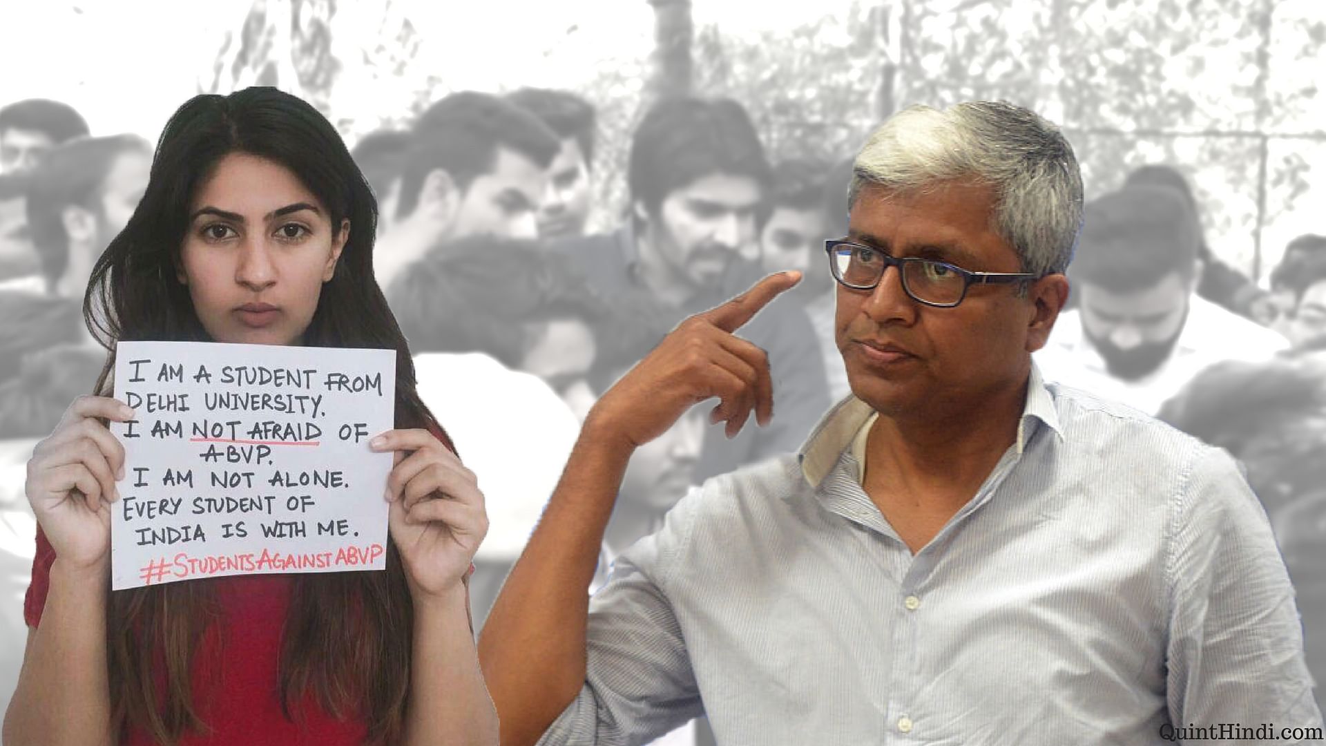Who – or ‘what’ is Gurmehar Kaur? She is a symbol of dissent, writes Ashutosh. (Photo: Tejas Alhat/<b>The Quint</b>)