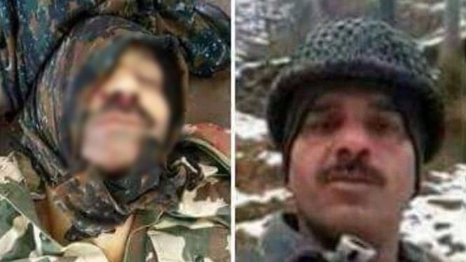A photo of a dead jawan, alleged to be Yadav, that has been circulating on the internet had sparked the rumour. (Photo Courtesy: Twitter/<a href="https://twitter.com/BhittaniKhannnn">@BhittaniKhannnn</a>)