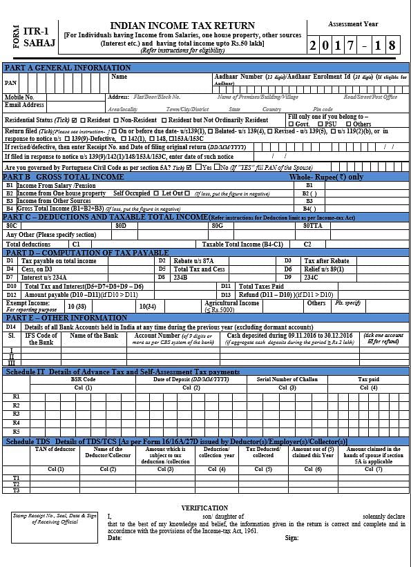 A simplified one-page income tax return form is replacing the seven-page form.

