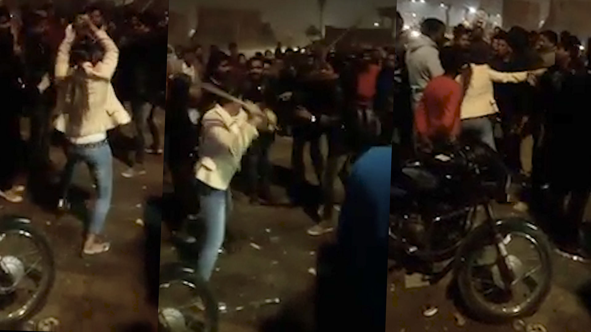 Woman thrashes her molesters (<b>Photo: </b>Youtube/Uttar Pradesh)