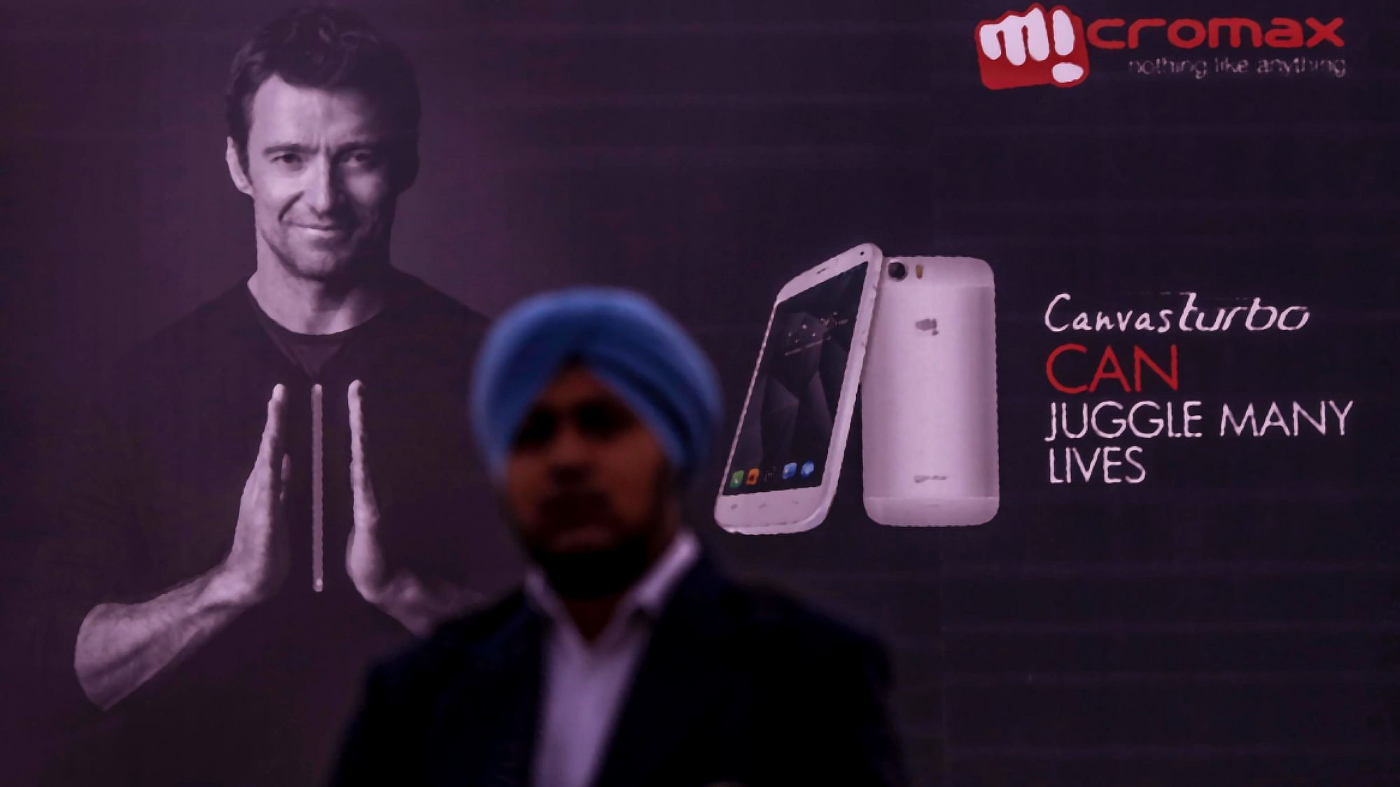 Hugh Jackman was made the brand ambassador of Micromax for a brief period. (Photo: Altered by <b>The Quint</b>)