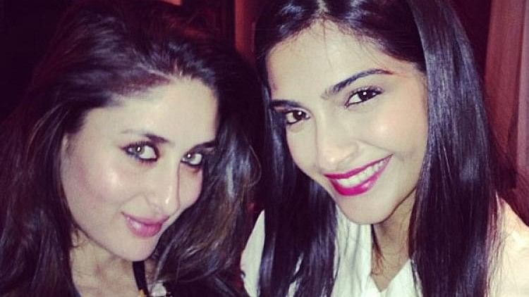 Sonam and Kareena pose at a party. (Photo courtesy: Instagram)
