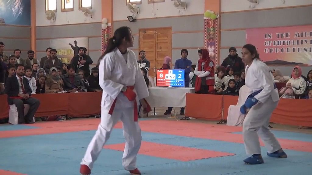 University students participated in the Inter University Martial Arts championship in Quetta in Pakistan. (Photo Courtesy- RUPTLY TV)