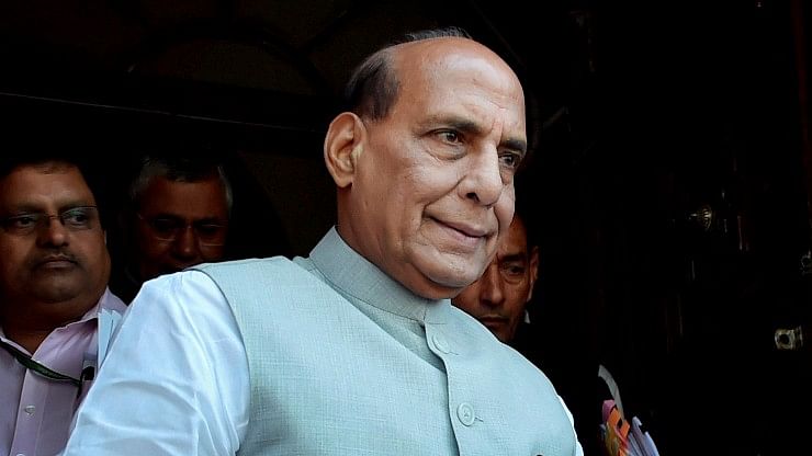 Defence Minister Rajnath Singh said that the BJP condemns any philosophy which describes Nathuram Godse as a patriot.