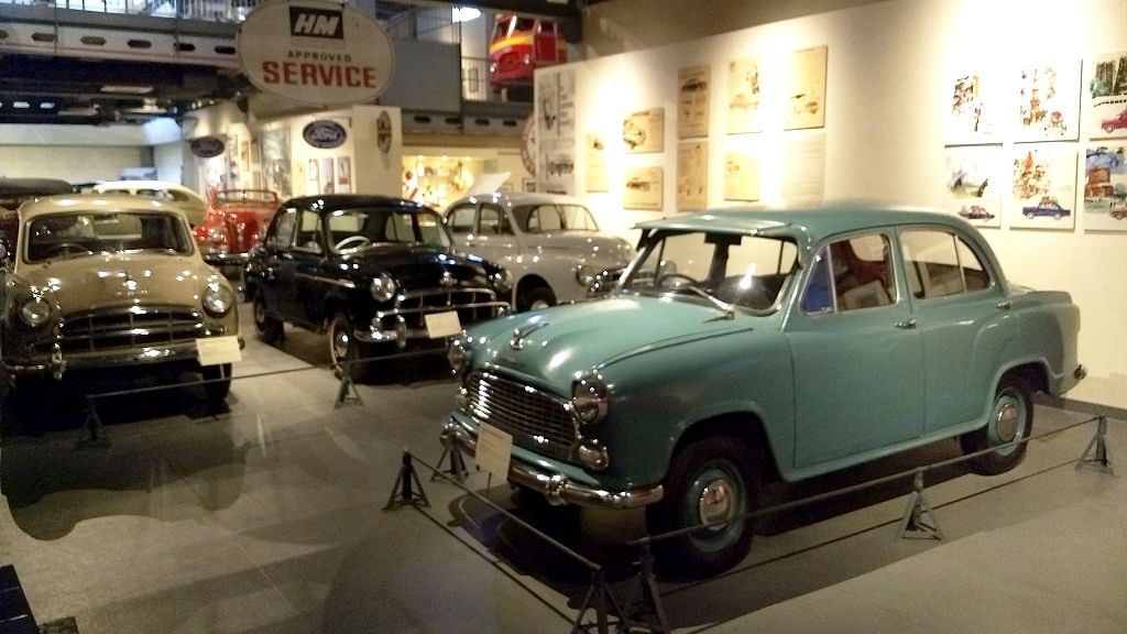 The whole of four-wheelers from Hindustan Motors under one roof. (Photo: <b>The Quint</b>)