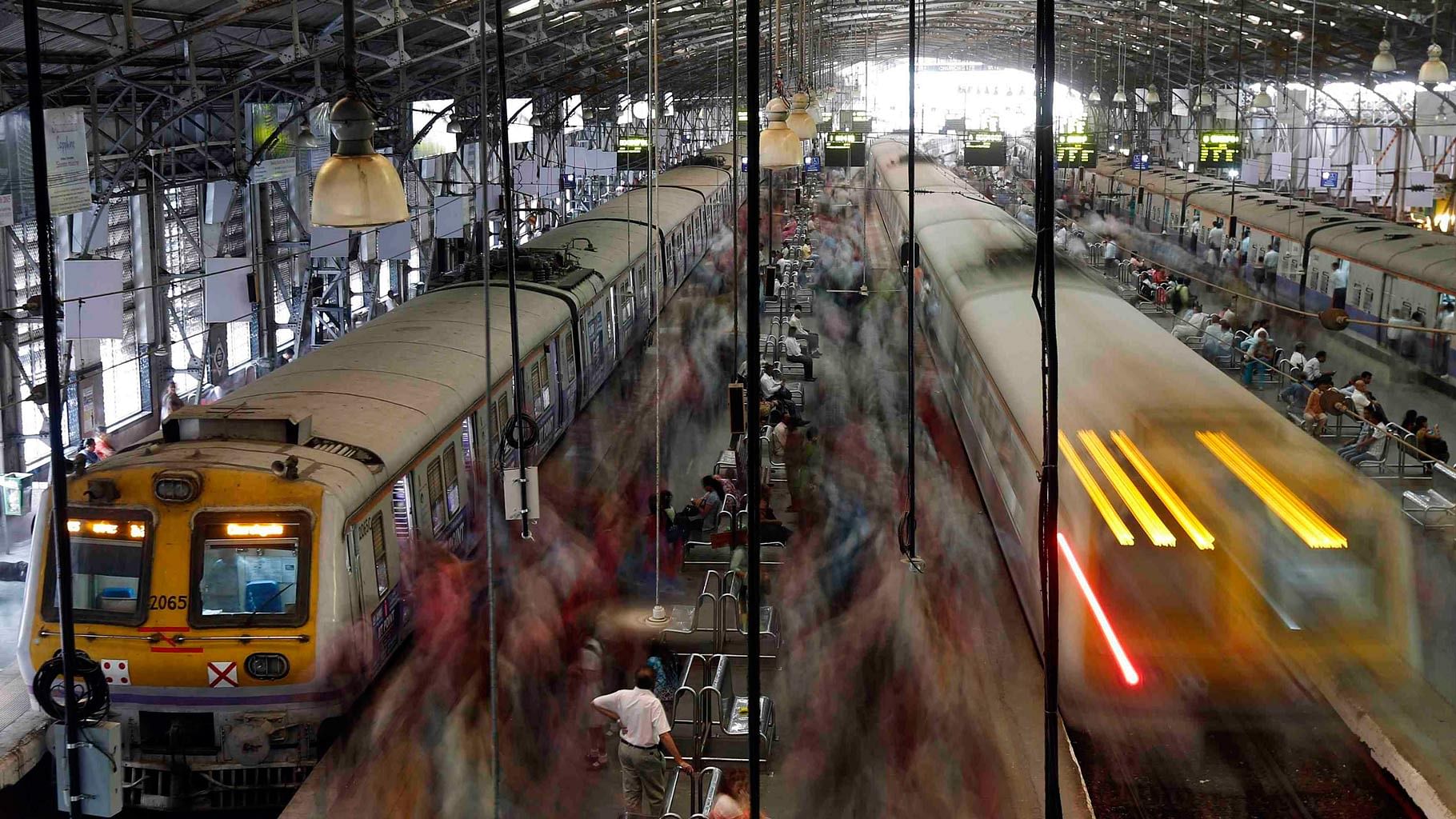 Representational image of Mumbai’s local trains.&nbsp;