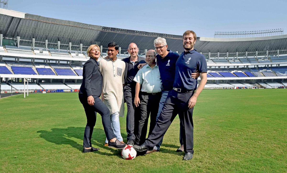 India’s first to host junior football worldcup in October. 