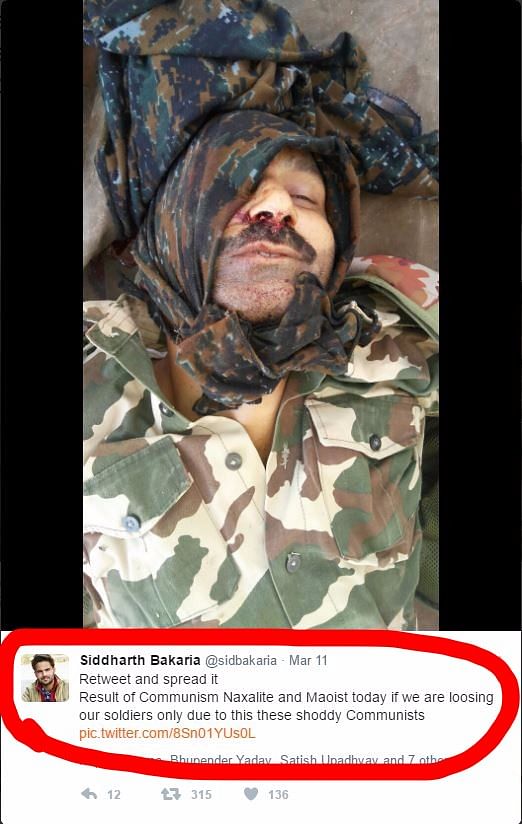A photo of a dead jawan, alleged to be Yadav, that has been circulating on the internet had sparked the rumour.