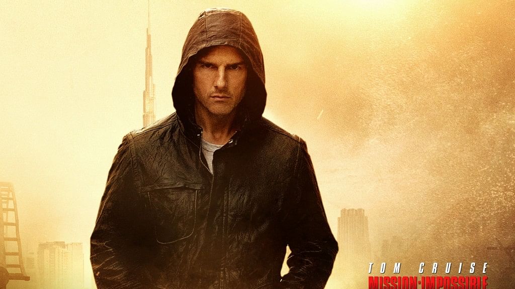 Tom Cruise in a poster of <i>Mission: Impossible Ghost Protocol</i>. (Photo courtesy:&nbsp;