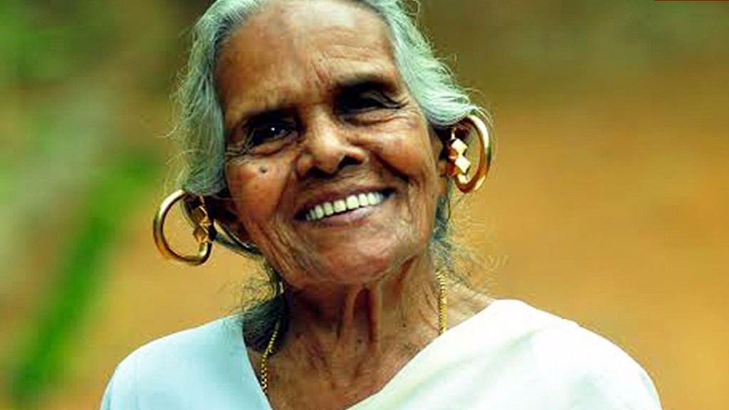 

 Annakutty Simon from a picturesque village in central Kerala  is ready to cross the border once again at the age of 95, all by herself. (Photo Courtesy: <a href="http://www.thenewsminute.com/article/adventures-annakutty-95-yr-old-world-travelling-ammachi-smashes-stereotypes-58291">The News Minute</a>)