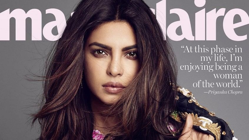 Priyanka Chopra is the new cover face for women’s magazine <i>Marie Claire</i> for its April edition. (Photo Courtesy: Twitter/<a href="https://twitter.com/priyankachopra">PRIYANKA</a><a href="https://twitter.com/help/verified">Verified account</a>)