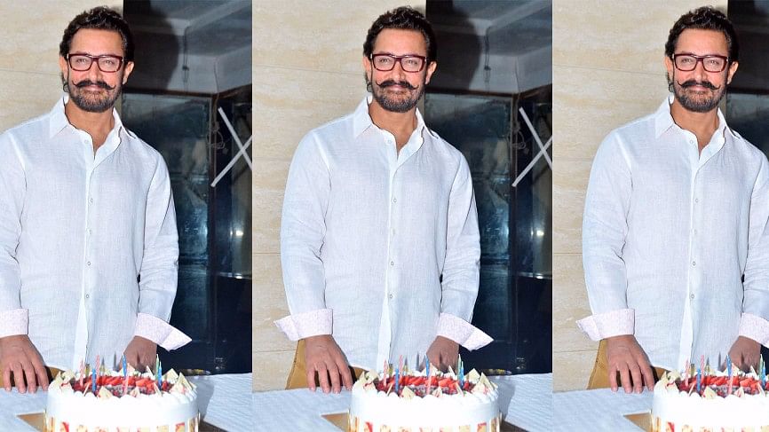Aamir Khan celebrates his 52nd birthday with the media. (Photo: Yogen Shah)