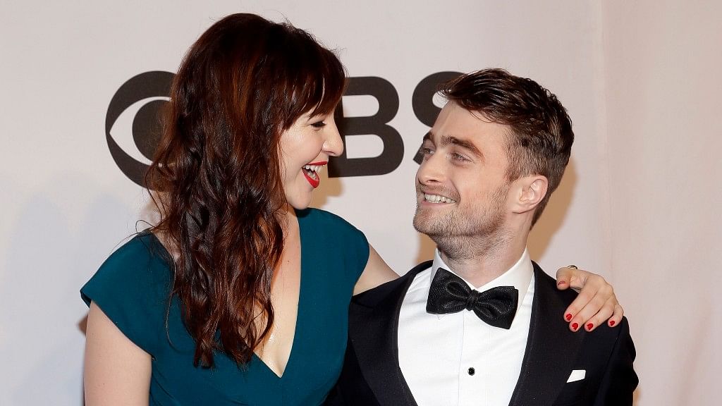 Daniel Radcliffe with girlfriend Erin Darke. (Photo: Reuters)