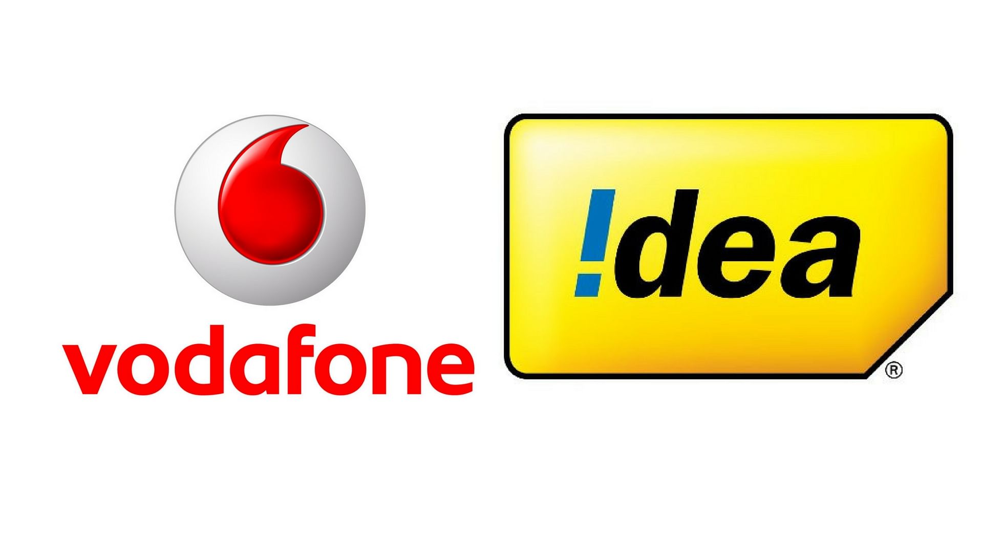 Vodafone will hold 45.1 percent of the merged entity, while Idea will hold 26 percent.  (Photo Courtesy: <a href="https://www.vodafone.co.uk/cs/groups/public/documents/webcontent/1287x929_vodafone_logo.jpg">Vodafone.co.uk</a>/Twitter/<a href="https://twitter.com/ideacellular">@ideacellular</a>/Altered by <b>The Quint</b>)