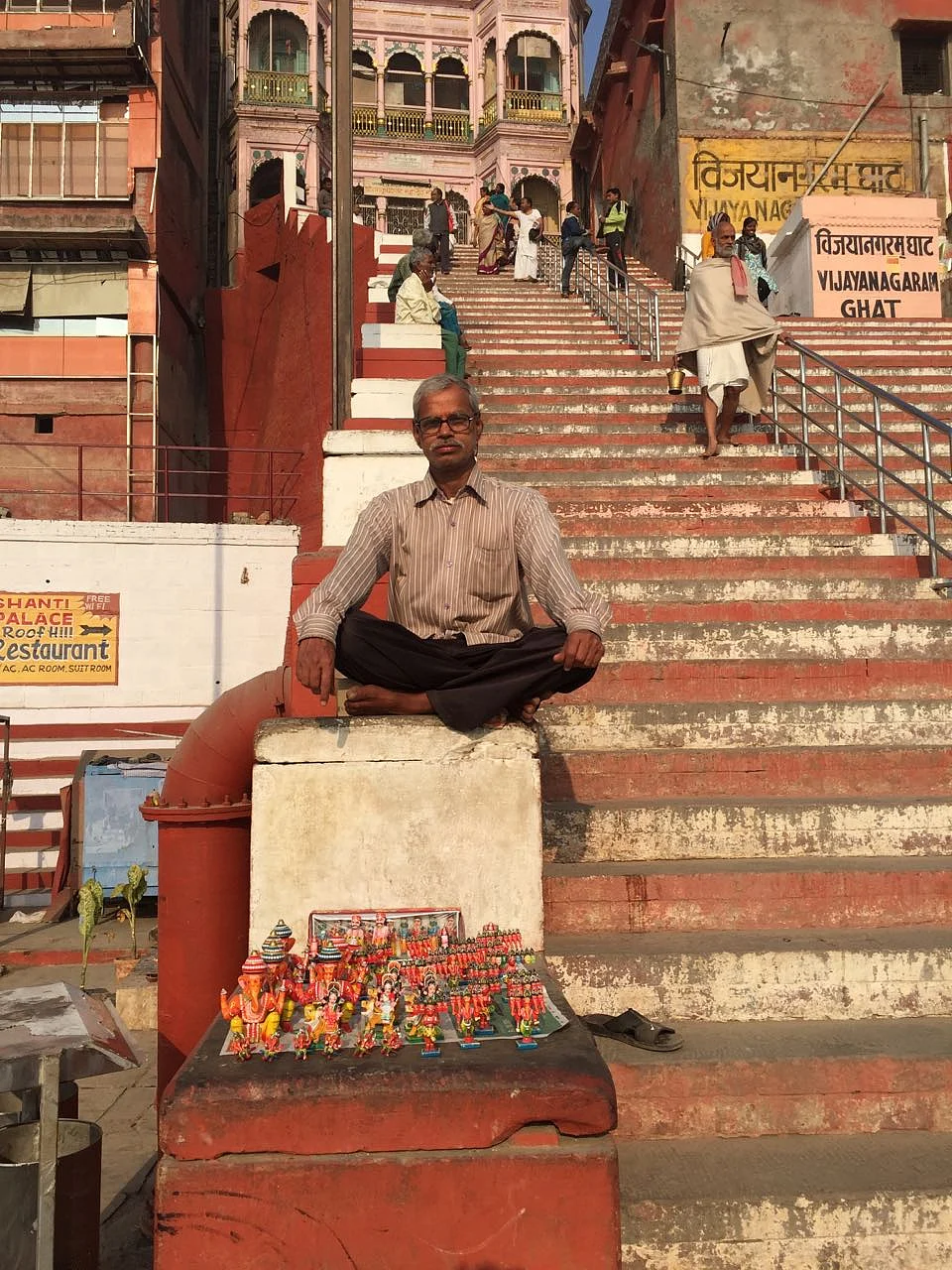 Rangnath Prajapati, painter of wooden figurines. (Photo: Jyoti Malhotra)