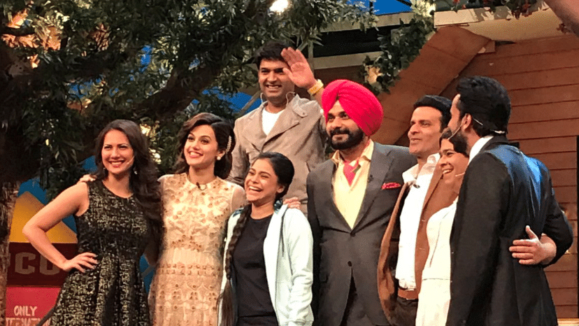 Shooting of <i>The Kapil Sharma Show</i>&nbsp;was not called off, but that doesn’t mean all is well for Kapil Sharma. (Photo Courtesy: <a href="https://twitter.com/taapsee/status/843912856798216193">Twitter/@taapsee</a>)
