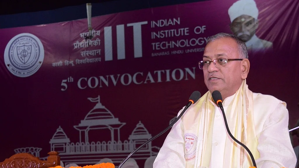 BHU Vice-Chancellor Girish Chandra Tripathi has been in news for his bizarre diktats. (Photo courtesy: IANS)