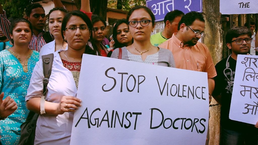 Hundreds of doctors in Maharashtra were on strike in March 2017 after a spate of assaults on their colleagues by patients’ relatives.