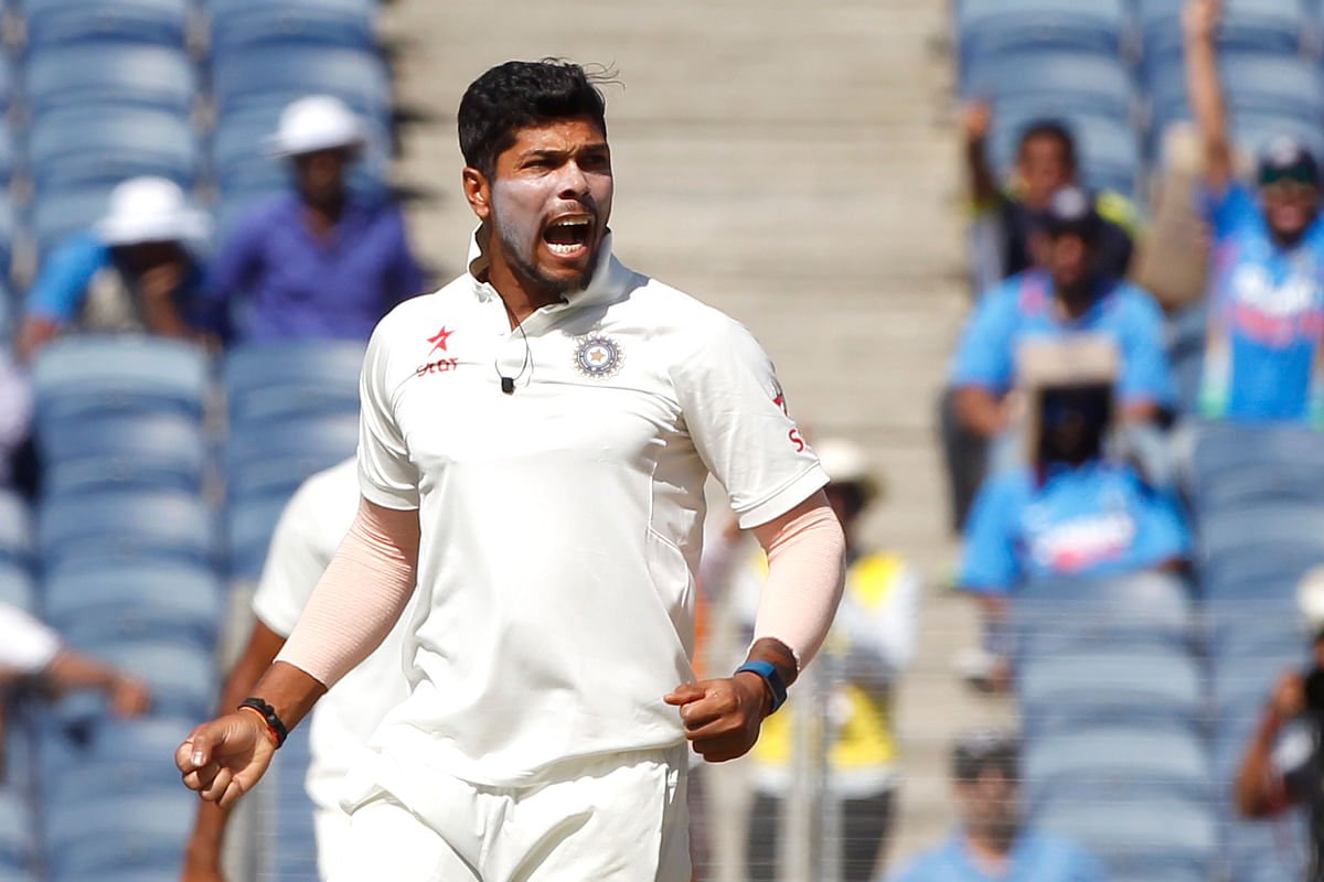 Umesh Yadav outpaced and outbowled his Australian counterparts in the Dharamsala Test.