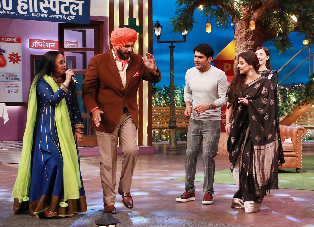Watch how the stunning and multi-faceted Vidya Balan and Gauhar Khan promote ‘Begum Jaan’ on The Kapil Sharma Show. 