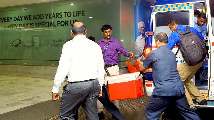  A  heart was flown down from New Delhi to Chennai for a transplant and the doctors managed this challenging feat in record time. (Photo Courtesy: The News Minute )