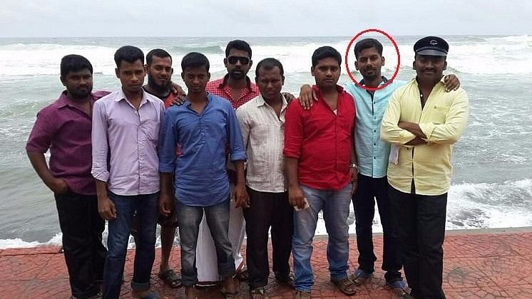 M Farooq (circled) was found murdered on 16 March. (Photo Courtesy: The News Minute)