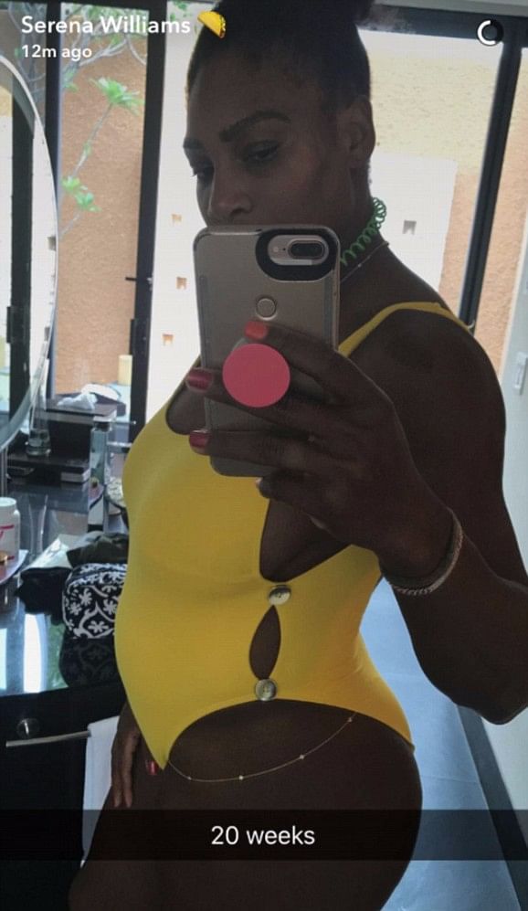 Williams was two-months’ pregnant when she won the Australian Open in January.