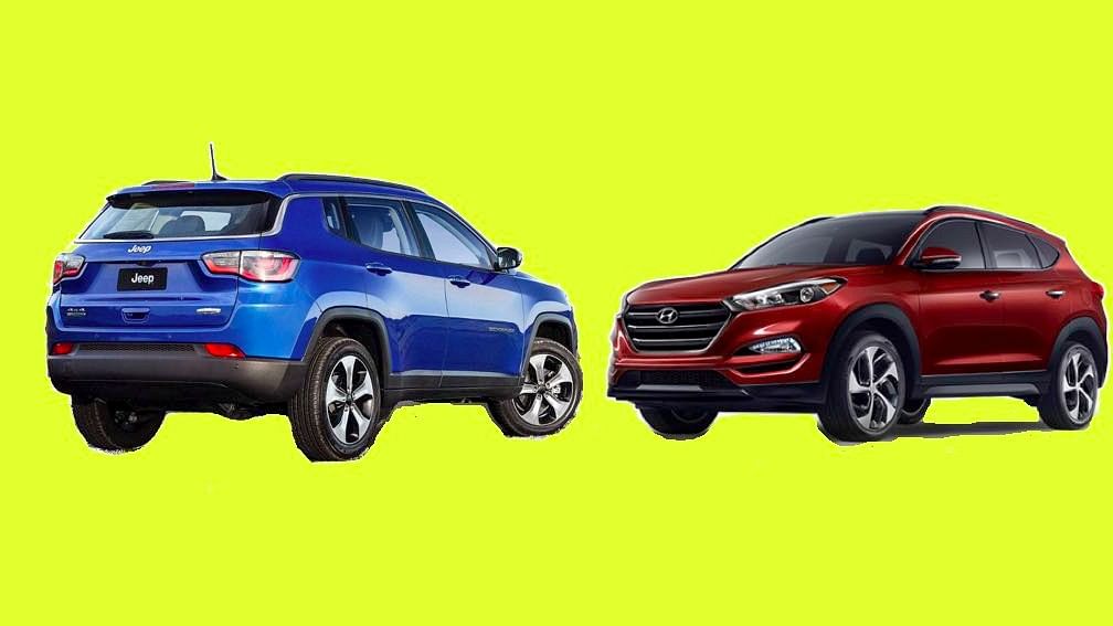 The Jeep Compass 2017 (left) and the Hyundai Tucson 2016. (Photo: <b>The Quint</b>)