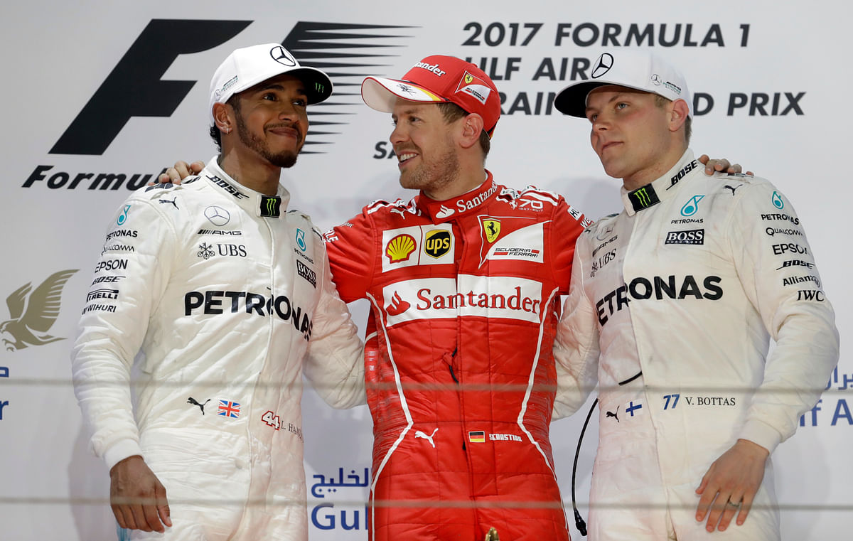 Ferrari’s Sebastian Vettel now holds a seven points lead in the standings.
