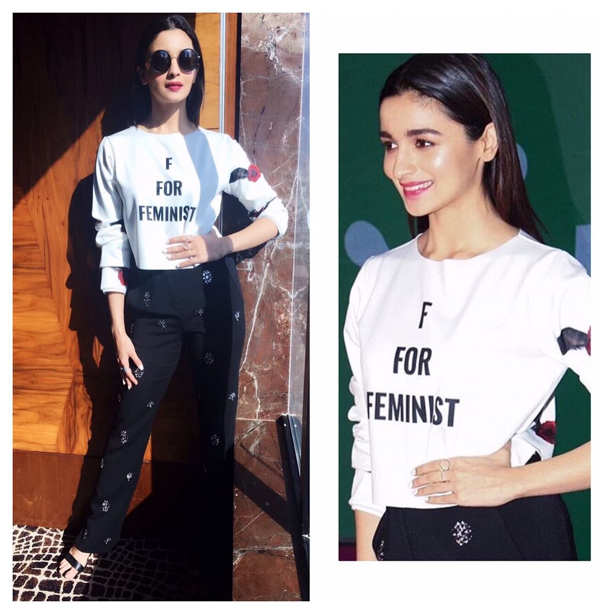 
















When
an Alia Bhatt wears an ‘F for Feminist’ tee, does it further the cause of feminism at all?