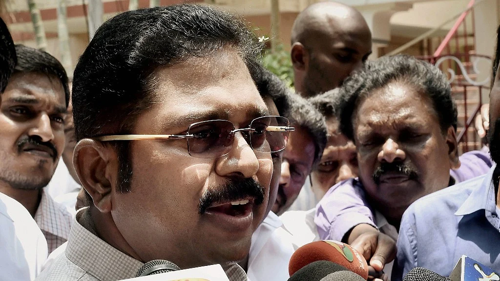 Amma Makkal Munnetra Kazhagam leader Dhinakaran. 