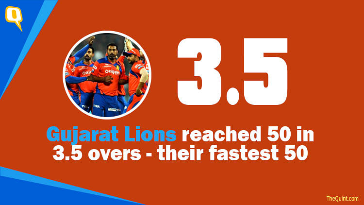Gujarat Lions beat Kolkata Knight Riders by four wickets in an IPL match.