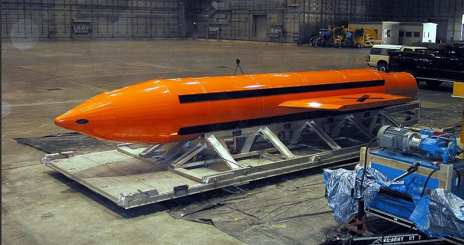 The GBU-43 is massive in size. (Photo Courtesy: Twitter/<a href="https://twitter.com/EricBuechelNet">@<b>EricBuechelNet</b></a>)