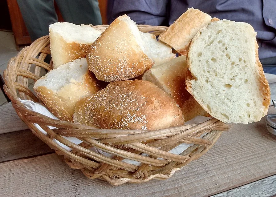 A bread basket is complimentary with every Moroccan meal. (Photo: Suktara Ghosh)