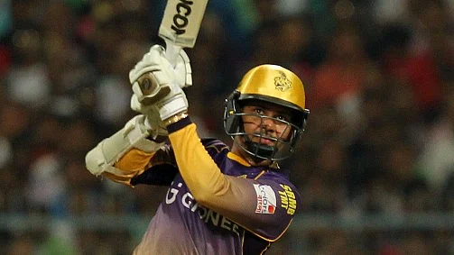 Sunil Narine scored 34 off 17 balls against Royal Challengers Bangalore. (Photo: BCCI)