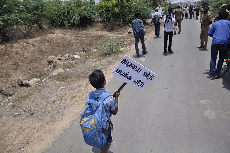 Since the age of five, Aakash has been protesting for various issues. 