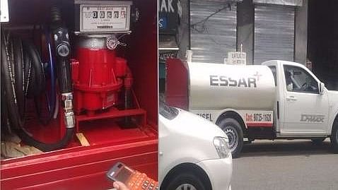 Essar fuel trucks are ready for home delivery. (Photo Courtesy: Hemant Sirohi) 