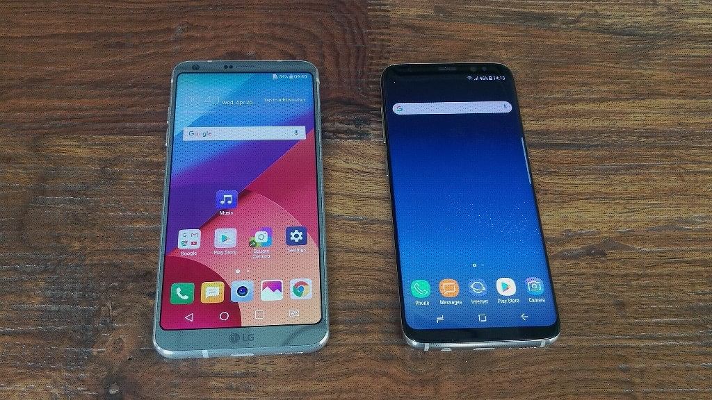 LG G6 and the Samsung Galaxy S8. (Photo: <b>The Quint</b>)