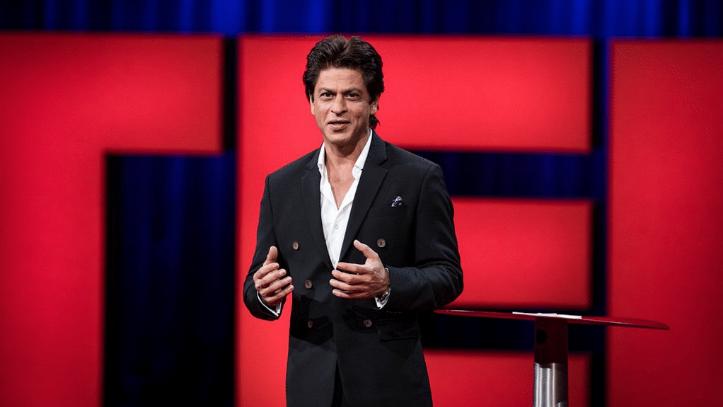 SRK speaks at TED Talks. (Photo courtesy: <a href="https://twitter.com/TEDTalks/status/857761086782799872">Twitter/@<b>TEDTalks</b></a>)