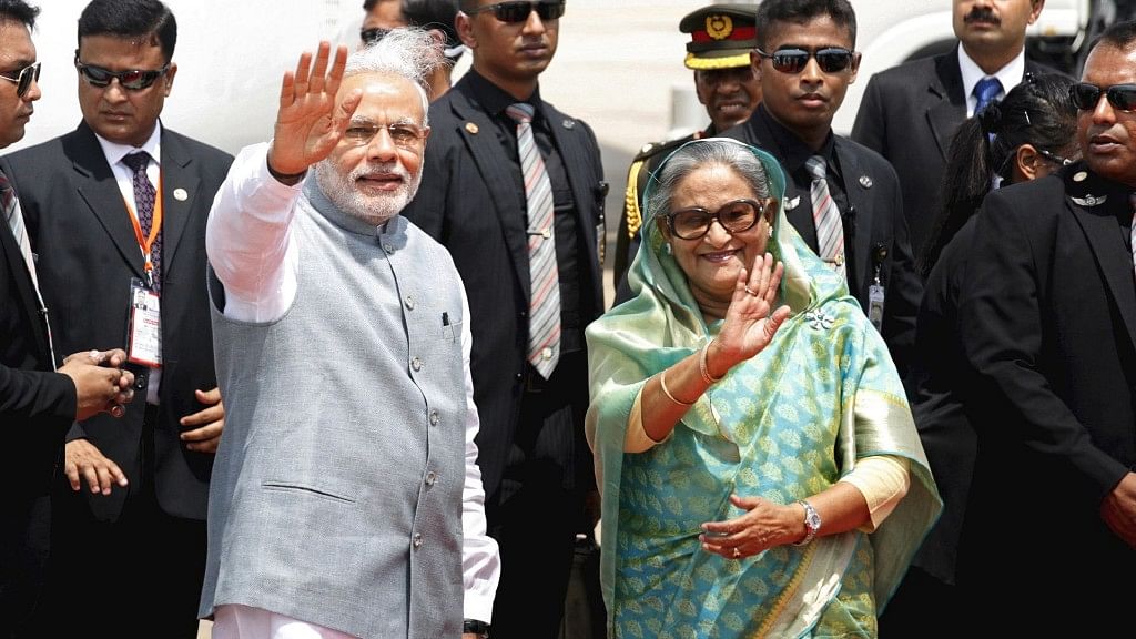 PM Narendra Modi with Bangladesh PM Sheikh Hasina (Photo: Reuters)