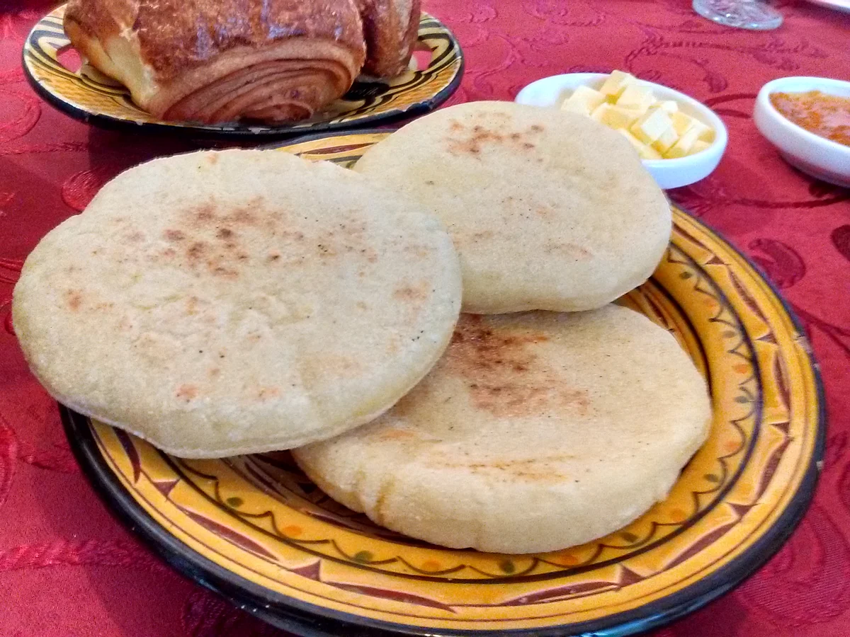 Made from semolina flour, the slightly sweet harcha is a welcome variation on the breakfast table. (Photo: Suktara Ghosh)