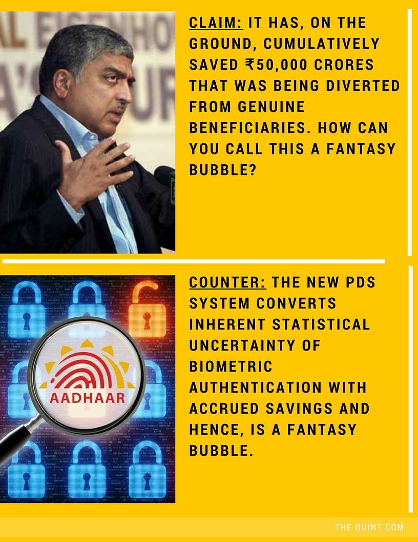 Nandan Nilekani in an interview had defended the Aadhaar card project and its use for important PDS schemes. 