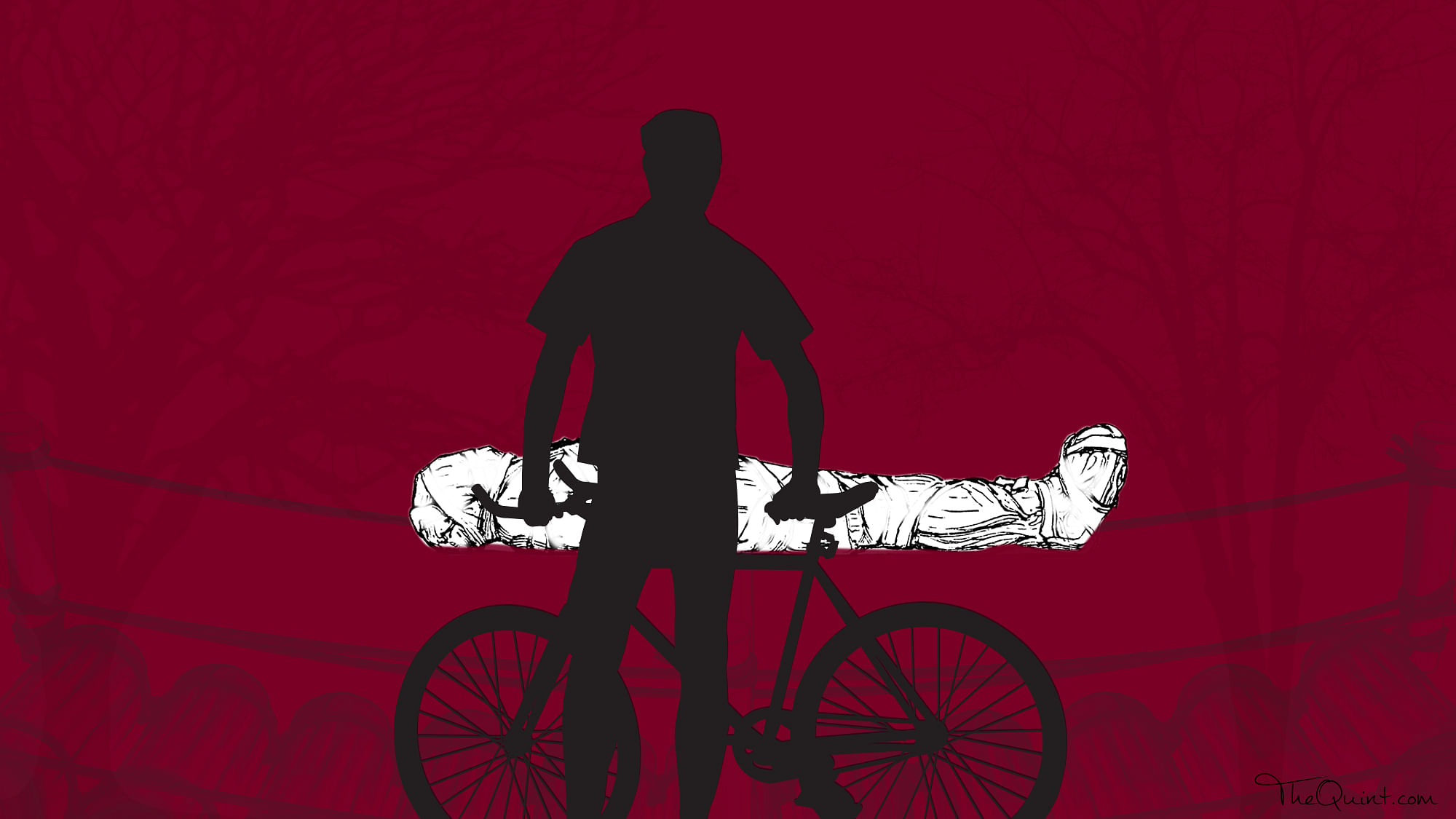 Man in Assam carries dead brother’s body on bicycle (Photo: The Quint)