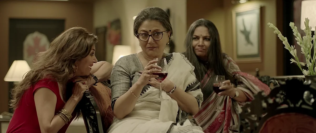 Lillete Dubey, Aparna Sen and Shabana Azmi, the three musketeers of <i>Sonata.</i> (Photo courtesy: <a href="https://www.youtube.com/watch?v=tabnM-ZwqiY">YouTube/H K Studios</a>)
