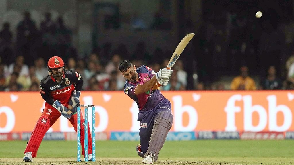 MS Dhoni in action against RCB. (Photo: BCCI)